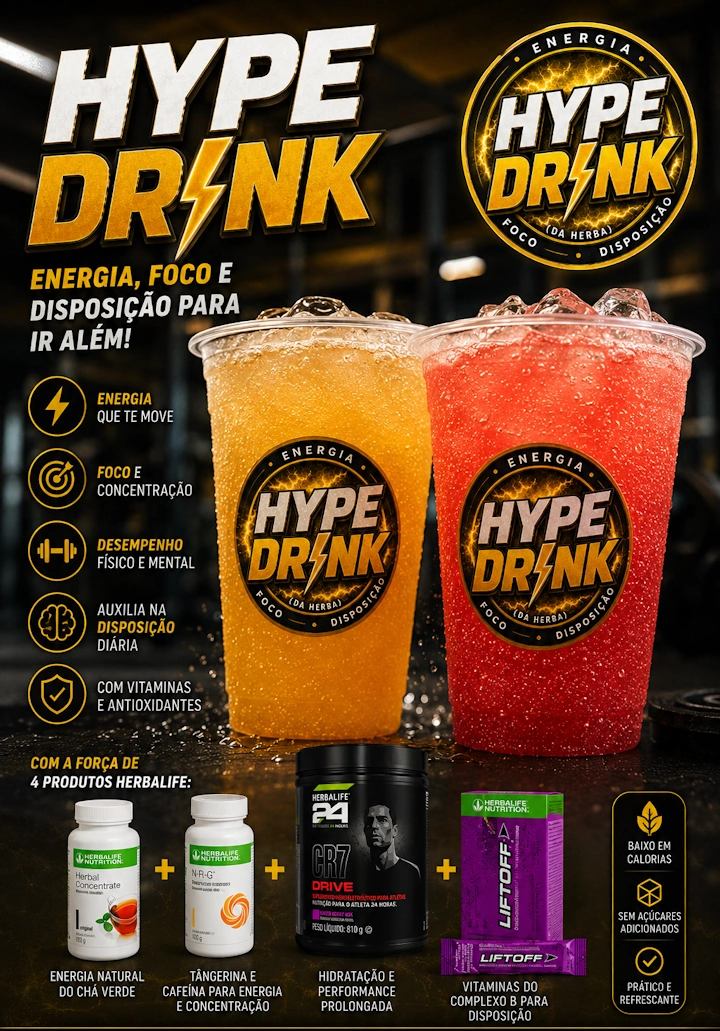 Copos de Hype Drink Herbalife - Hyperdrink