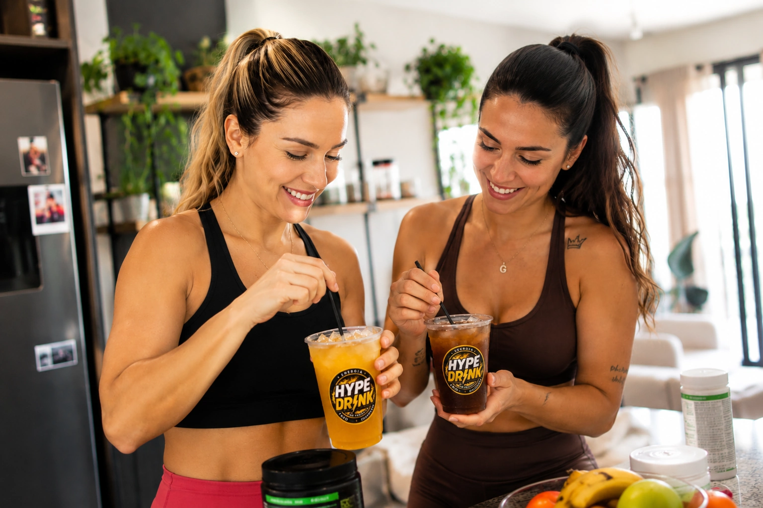 Mulheres tomando Hype Drink